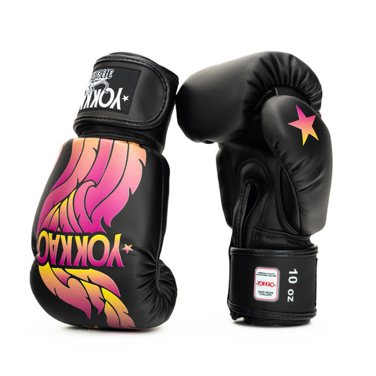 The Flame Boxing Gloves YOKKAO - Black