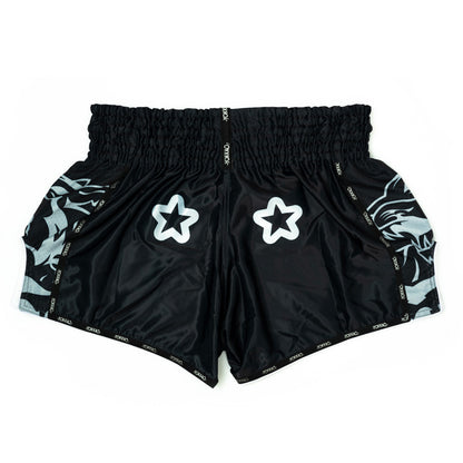 Original Muay Thai Shorts Silver YOKKAO - Black