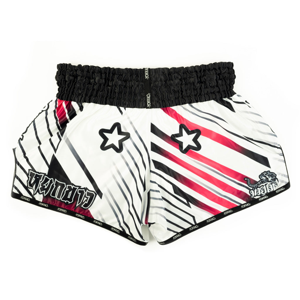 Power Muay Thai Shorts YOKKAO - White