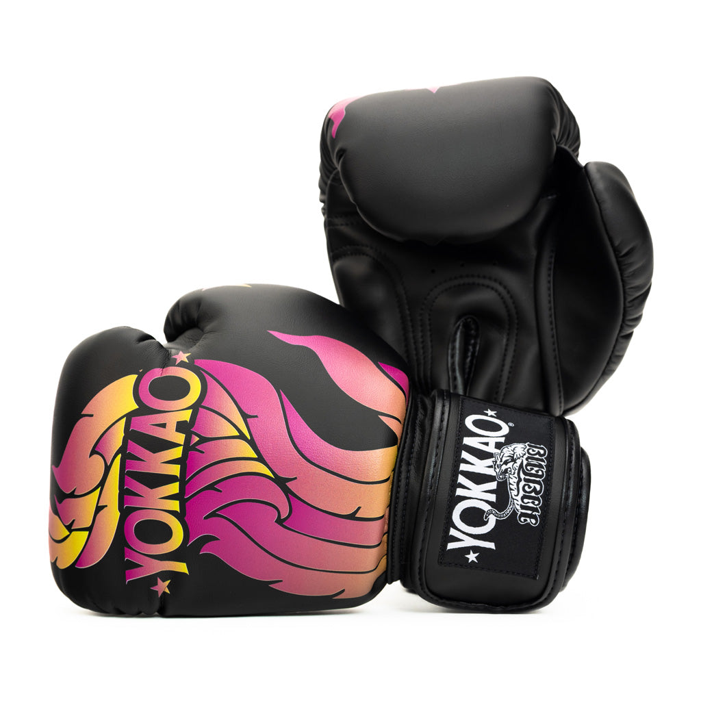 The Flame Boxing Gloves YOKKAO - Black