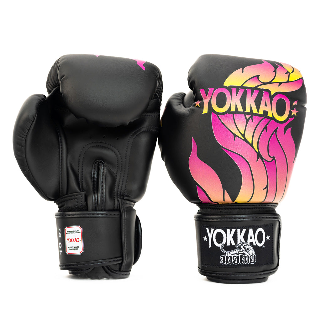 The Flame Boxing Gloves YOKKAO - Black