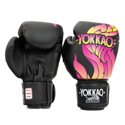 The Flame Boxing Gloves YOKKAO - Black