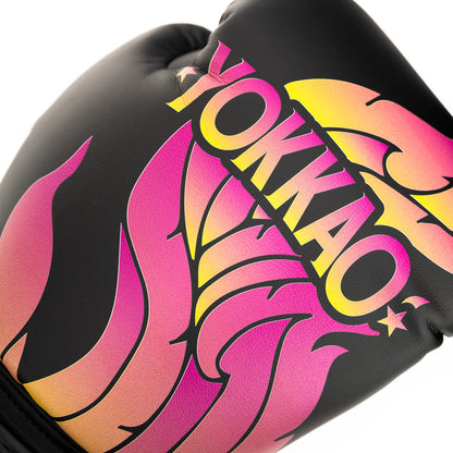 The Flame Boxing Gloves YOKKAO - Black