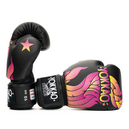 The Flame Boxing Gloves YOKKAO - Black