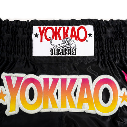 The Flame Muay Thai Shorts YOKKAO - Black