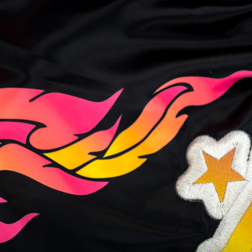 The Flame Muay Thai Shorts YOKKAO - Black